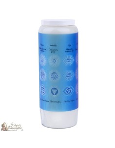 Bougies décoratives avec citation en français - chakras modèle 3 2