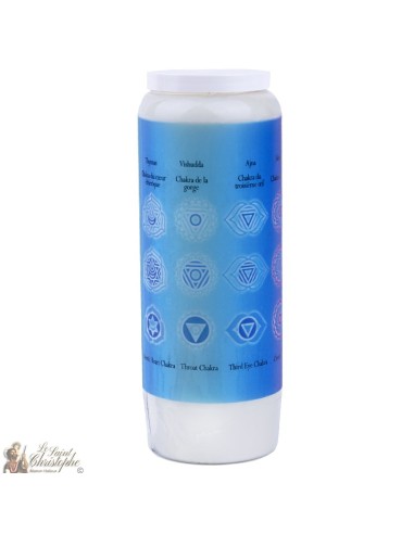 Decorative candles With french citation - Chakras model 3