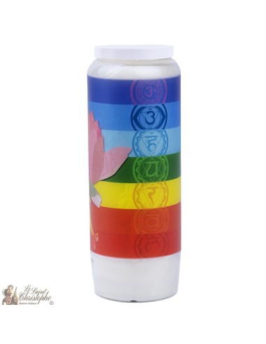 Decorative candles With french citation - Chakras model 3
