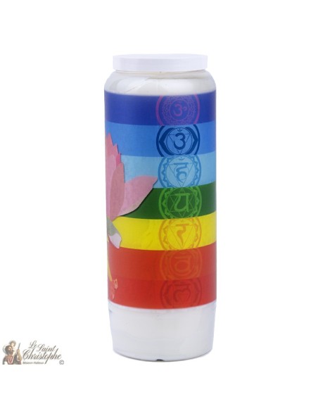 Decorative candles With french citation - Chakras model 3