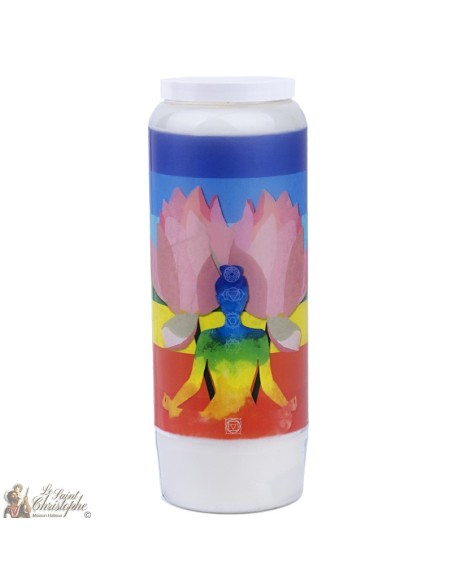 Decorative candles With french citation - Chakras model 3