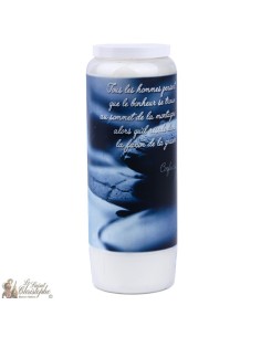 Decorative candles With french citation -  zen, happiness 2