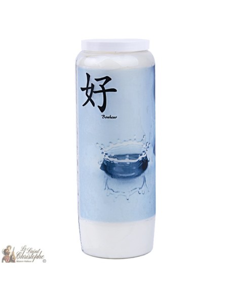 Decorative candles With french citation -  zen, happiness