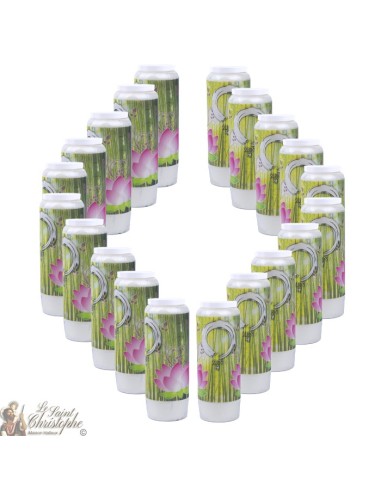 Bougies décoratives avec citation en français - zen modèle 2