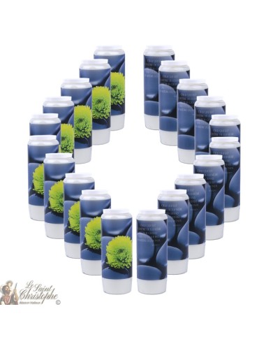 Bougies décoratives avec citation en français - zen modèle 3