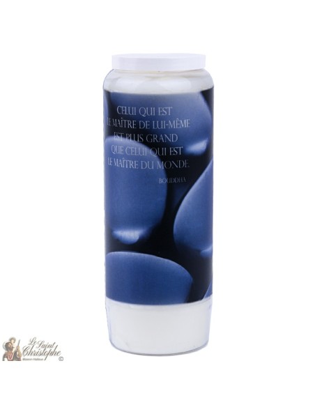 Bougies décoratives avec citation en français - zen modèle 3