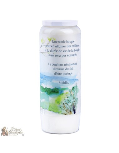 Decorative candles With french citation - watercolor