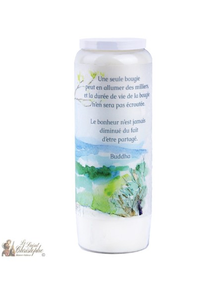Decorative candles With french citation - watercolor