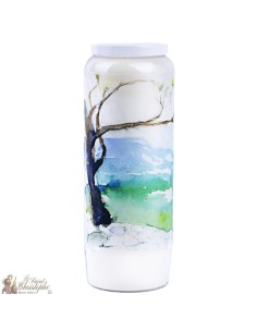 velas decorativas con la citación en francés - acuarela