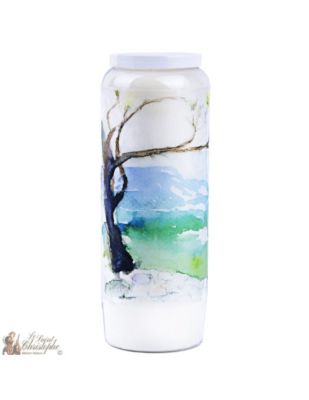 velas decorativas con la citación en francés - acuarela