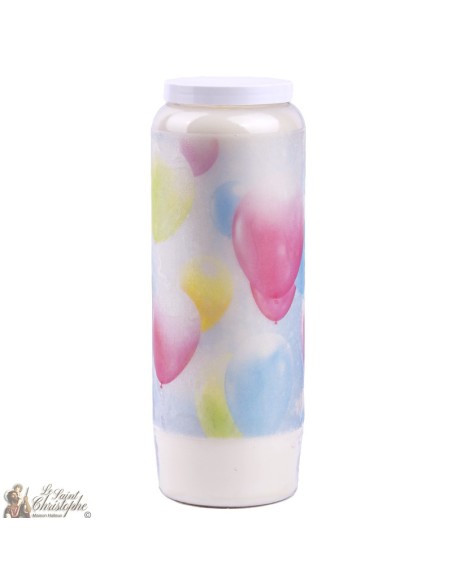 Decorative candles With french citation - balloons , sky