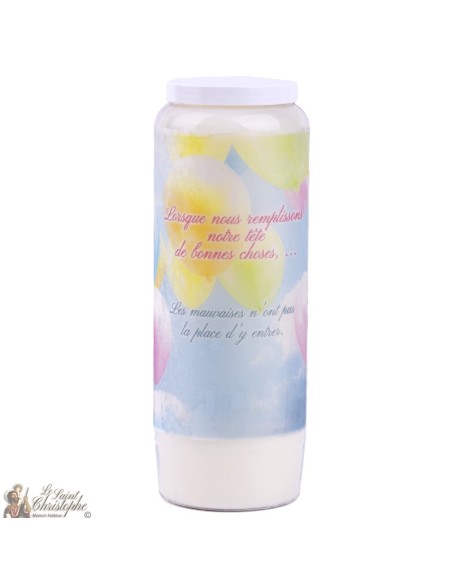 Decorative candles With french citation - balloons , sky