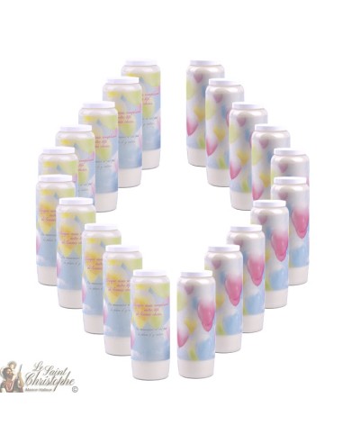 Decorative candles With french citation - balloons , sky