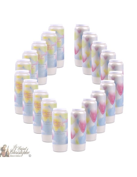 Decorative candles With french citation - balloons , sky