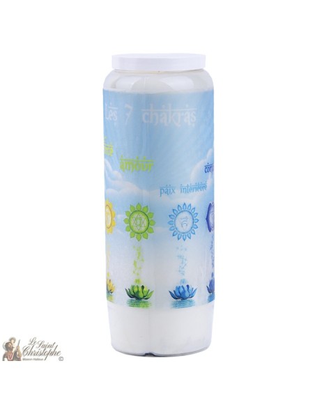Decorative candles With french citation - Chakras model 3