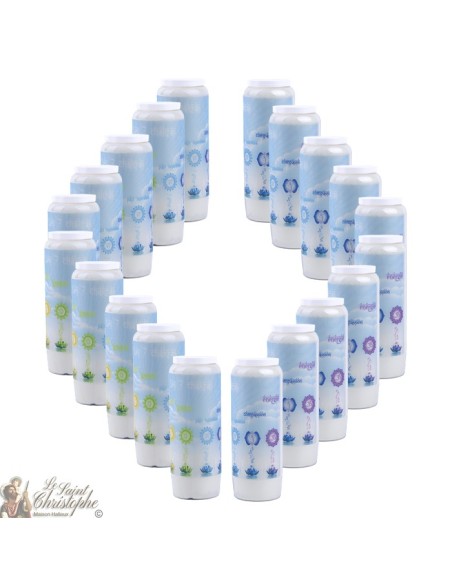 Decorative candles With french citation - Chakras model 3