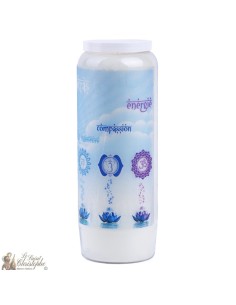 Decorative candles With french citation - Chakras model 3