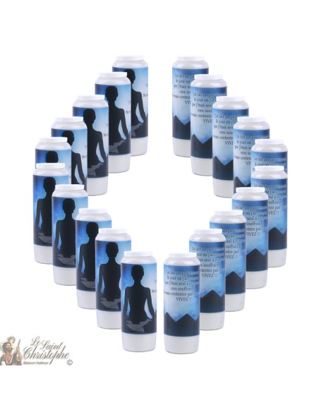 Decorative candles With french citation - meditation