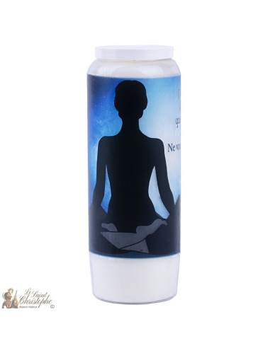 Decorative candles With french citation - meditation