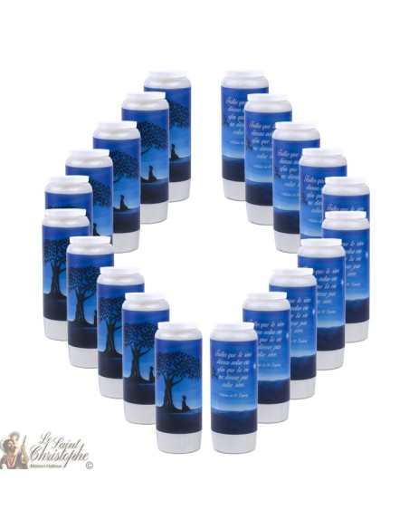 Decorative candles With french citation - Antoine de Saint-Exupéry