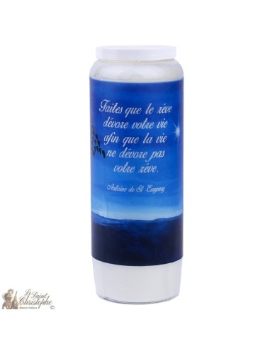Decorative candles With french citation - Antoine de Saint-Exupéry