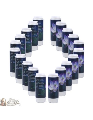 candele decorative  con la citazione in francese - Loto
