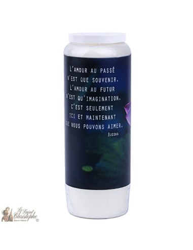 Decorative candles With french citation -  Lotus