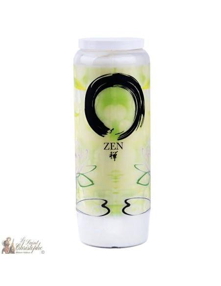 velas decorativas con símbolo zen 