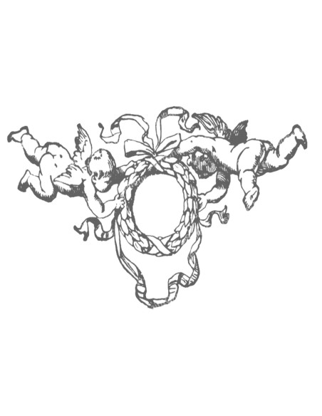 Pegatina decorativo - vela novena – ángeles modelo 2