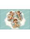 decorative sticker  - novena candle - Angel model 4