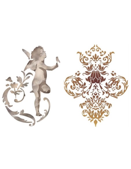 Pegatina decorativo - vela novena – ángeles modelo 5