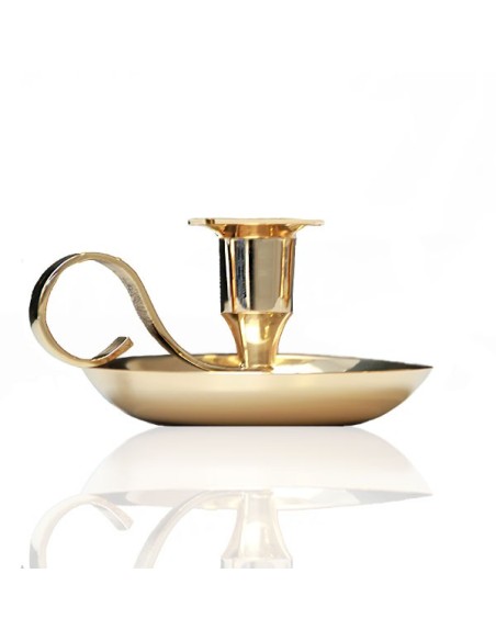 Cobre mango candelabro