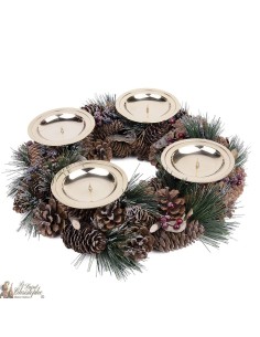 Pic candelabro de Navidad corona - Cobre