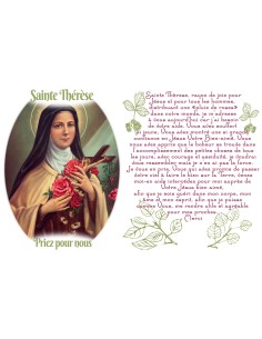 sticker with german  prayer - Saint Theresa
