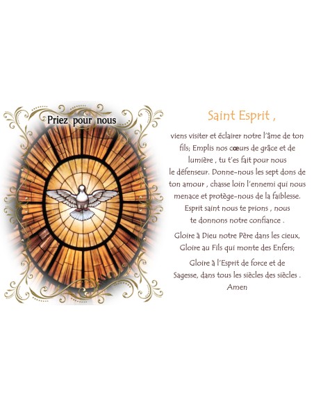 Pegatina francés con la oración – San Miguel - 2b