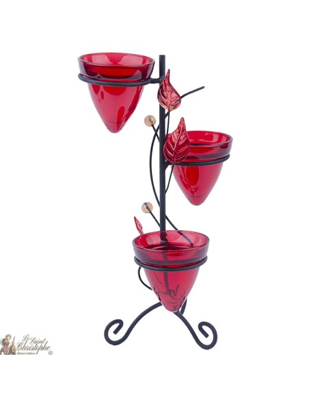Bougeoir rouge pour Tea - Light 