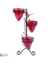 Red Candle Holder for Tea - Light