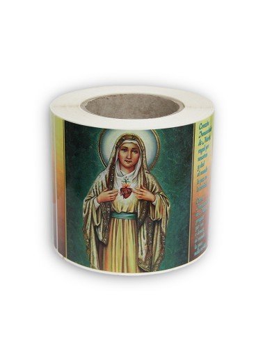 Autocollants en rouleau avec votre image et prière 500 pcs 