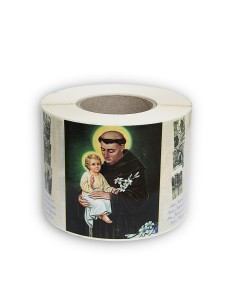 Autocollants en rouleau avec votre image et prière 500 pcs  2