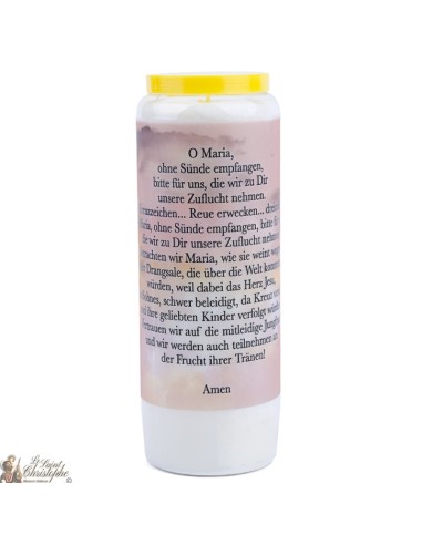 Candles Novenas to the Miraculous Medal - German Prayer