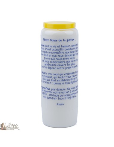 Candele Novene a Nostra Signora di giustizia  - Preghiera francese