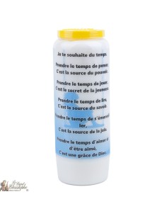 Candles Novenas " Take time " – french  Prayer 2