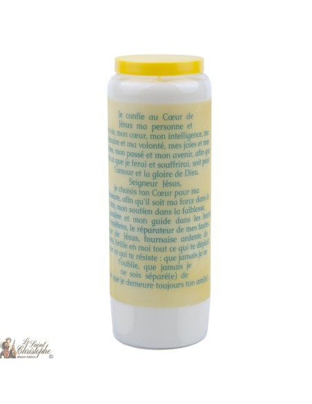 Candles Novenas to the Sacred heart of jesu -  french Prayer
