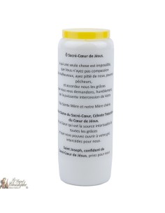 Bougies Neuvaines au Sacrés Coeurs de Jésus  et Marie - prière  Français 2