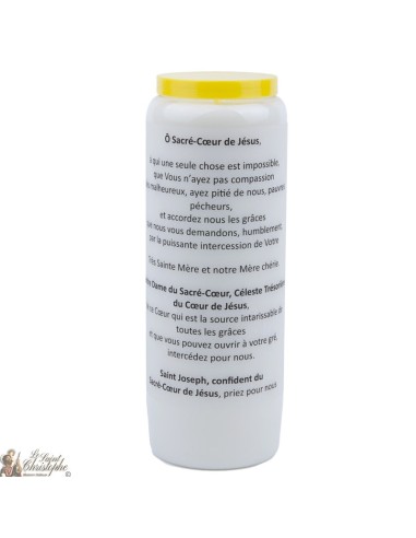 Candles Novenas to the Sacred heart of jesu and mary-  french Prayer