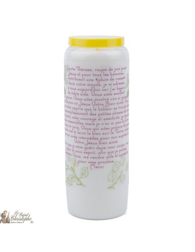 Candles Novenas to  Saint 	Theresa – french  Prayer  - 2