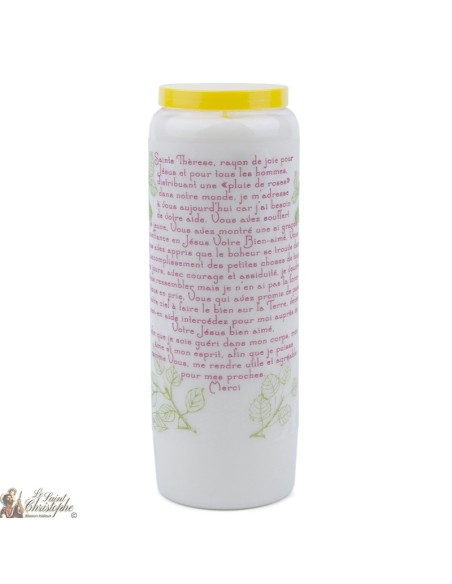 Candles Novenas to  Saint 	Theresa – french  Prayer  - 2