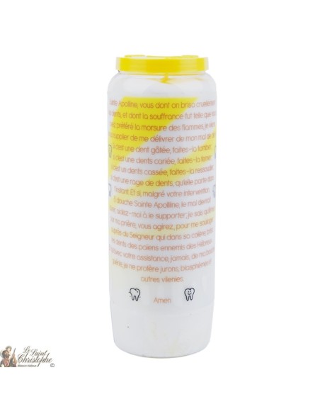 Velas Novena a  santa Apolline - Oración francés  