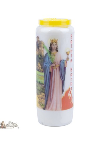 Velas Novena a  santa Barbe - Oración francés  
