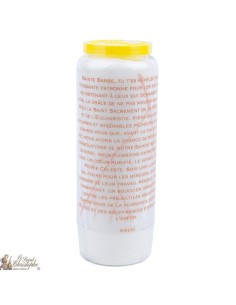 Candele Novene a santa Barbe - Preghiera francese   2
